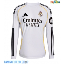Camisa de time de futebol Real Madrid Replicas 1º Equipamento 2025-26 Manga Comprida